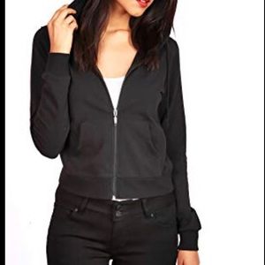 Ambiance Black Zip Up Hoodie Large